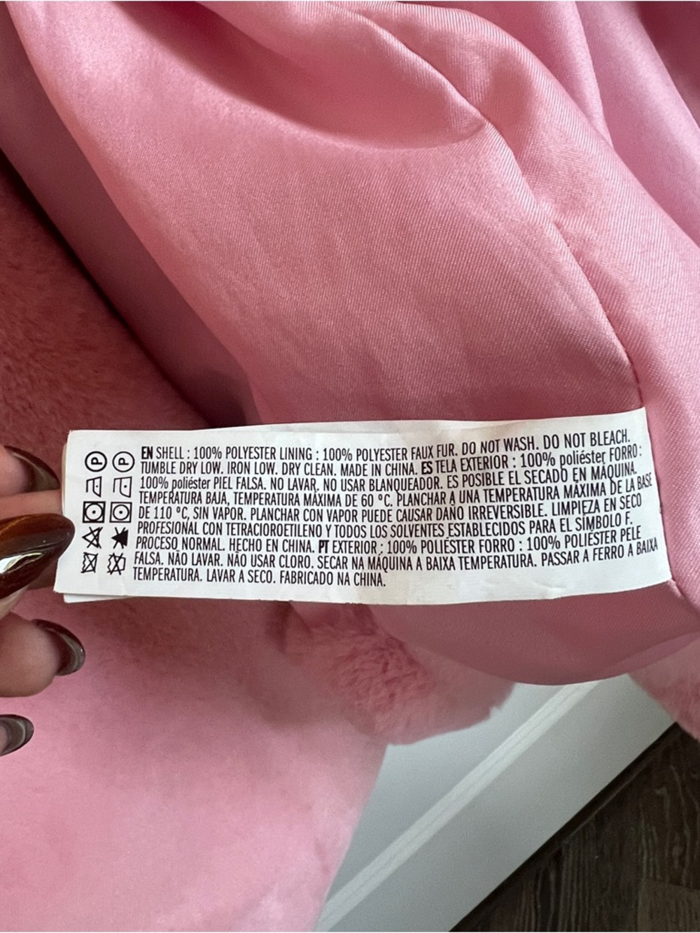 Forever 21 Blush Pink Faux Fur Teddy Coat - Picture 6 of 10